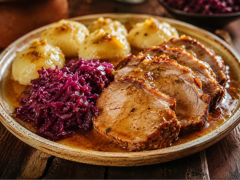 Pieczeń z kapustą i ziemniakami